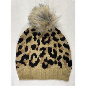 Jcrew Beanie Hat Leopard Print New With Tag